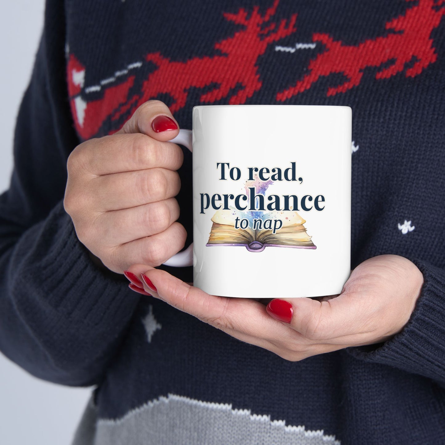 "To read, perchance to nap" - Ceramic Mug