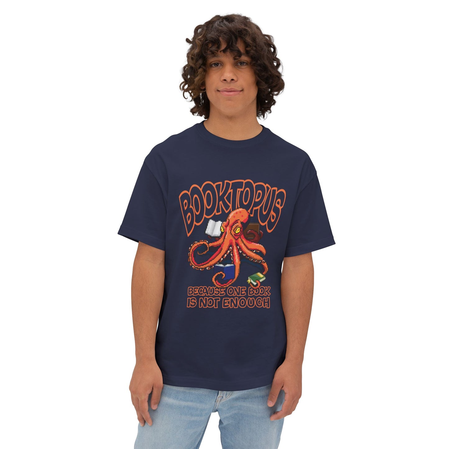Booktopus - because one book is not enought - Unisex Oversized Tee
