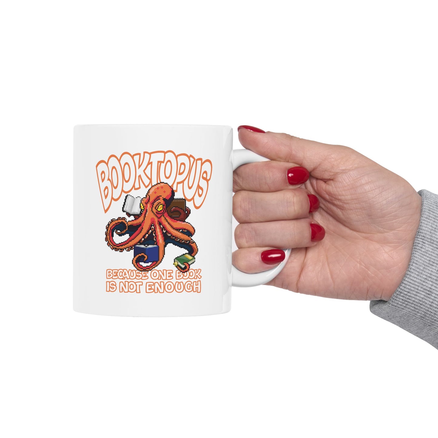 Booktopus - because one book is not enought - Ceramic Mug