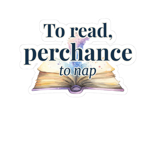 To read, perchance to nap - kiss-cut stickers