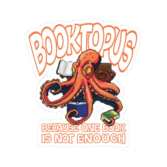 Booktopus - because on book is not enought - Kiss-Cut Stickers