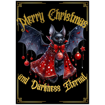 Merry Christmas and Darkness Eternal Greeting Card (pack of 10)